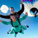 Fallschirm Tandemsprung aus dem Ballon