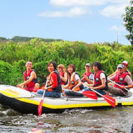 Schlauchboot Expedition auf dem Rhein