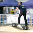 E-Skateboard im Parcours fahren bei Hannover