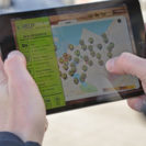 Geocaching mit iPad fuer 3 Personen
