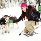 Husky Schneeschuhtour in Tschechien