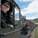 Mitfahrt im Dampflokfuehrerstand der Sauschwaenzlebahn