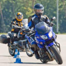 Schraeglagentraining mit eigenem Motorrad am Hockenheimring