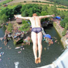Cliff-Diving Training in Tirol