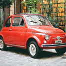 Fiat 500 Fahrt durch die Huegel um Florenz