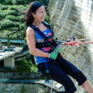 Abseilen vom Staudamm im Waldviertel