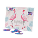 Adventskalender Merry Christmas, Flamingo, inkl. Tischaufsteller