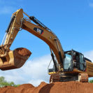 Caterpillar-Baggerfahren im Saarland