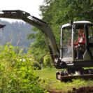 Bagger-Training im Schwarzwald