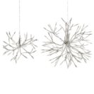 Beleuchtete LED Silberschneeflocke