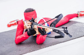 Biathlon-Schiesstraining