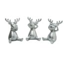 Deko-Figuren-Set, 3-tlg. Elchbande, je ca. H14 cm
