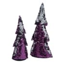 Deko-Objekt, Tannenbaum, Wendepailletten, 2-tlg