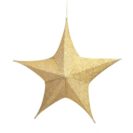 Deko-Stern Metallica, Stretch-Material, mit Reißverschluss, Polyester, Kunststoff, Metall, Durchmesser: Silberarben ca. 65 cm, Goldfarben ca. 80 cm, Ro