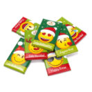 Emoji Xmas Stange, 7 Täfelchen aus Vollmilchschokolade