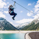 Flying Fox und Abseilstation im Zillertal