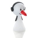 Hüpfmännchen-Set, 12-tlg. Schneemann, Kunststoff, ca. 9 H x 4 D cm