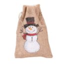 Jutebeutel Schneemann