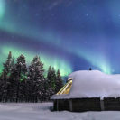Übernachtung in der Glasdach-Hütte in Lappland für 2