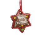 Lebkuchenstern Frohe Weihnacht, ca. 10 cm