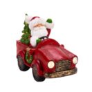 LED Deko-Figur Driving Santa, beleuchtet, ca. H32 cm