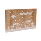 LED Deko Wandbild Santa Claus, ca. B45 x H30 cm