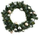 LED-Dekokranz, mit 40 LEDs, Outdoor geeignet, Kunststoff/ Metall, Durchmesser ca. 60 cm