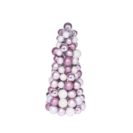 LED-Kugelbaum Flitter, modern, Kunststoff, ca. 40 cm hoch
