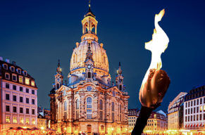 Candle Light Dinner & Nachtwächtertour Dresden für 2