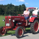 Oldtimer-Traktor fahren am Bodensee