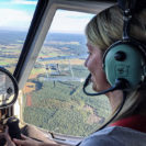Pilot im Ultraleichtflugzeug