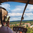 Schloesser-Rundflug im Hubschrauber ueber Potsdam