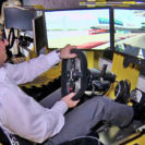 Full-Motion Rennsimulator Raum Aachen