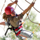 Schwebender Hochseilgarten in Tirol
