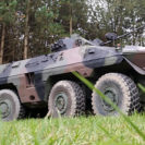 Spaehpanzer Luchs fahren bei Osnabrueck