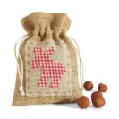 Weihnachtsbeutel "Jute", gefüllt mit Marzipan