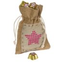 Weihnachtsbeutel "Jute", gefüllt mit Marzipan