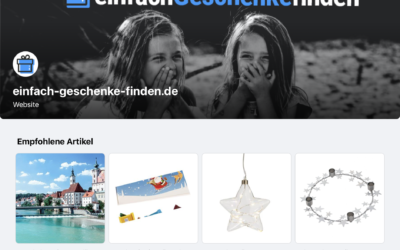 Geschenke finden im Facebook Shop