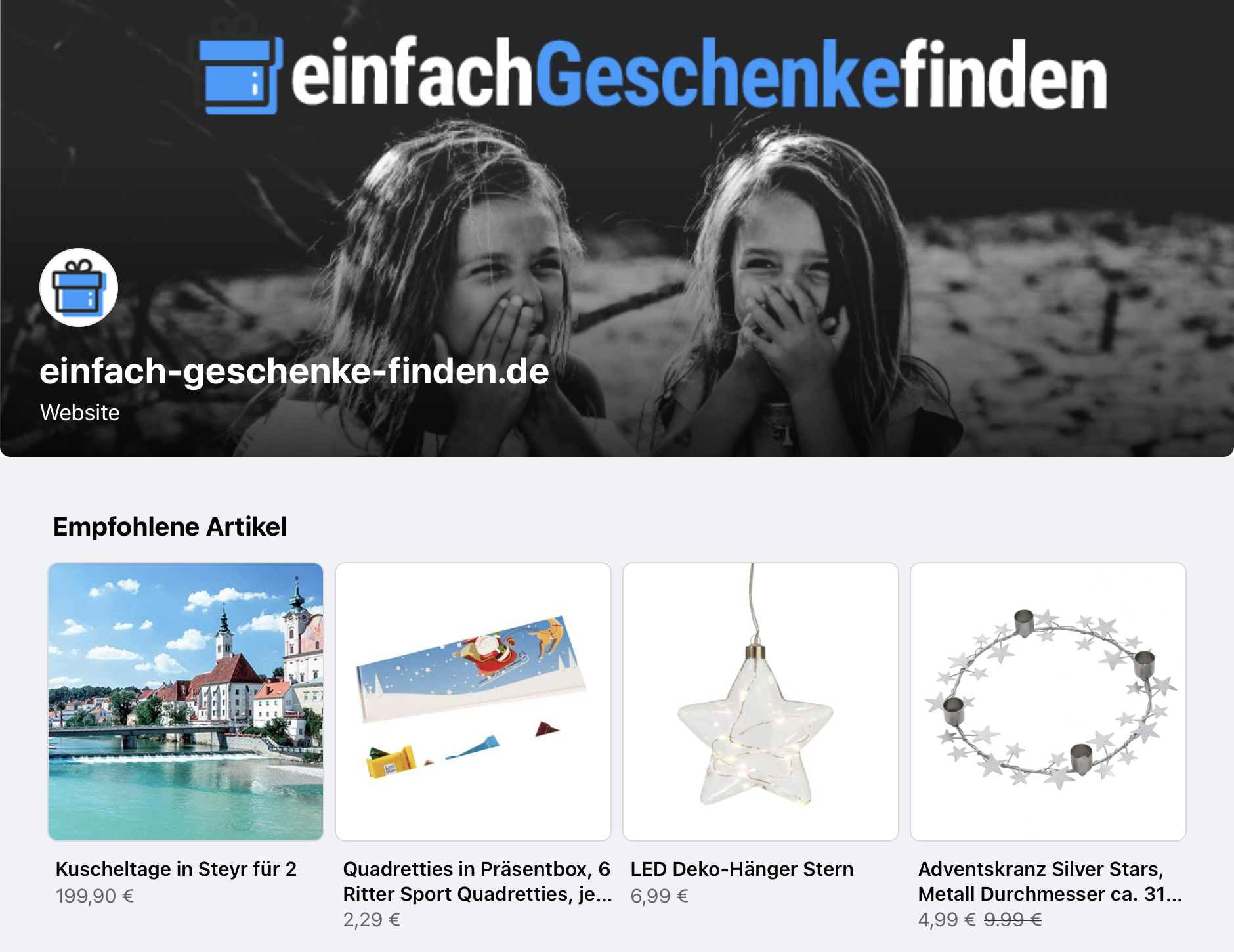 Facebook Shop einfach Geschenke finden Facebook Shop einfach Geschenke finden